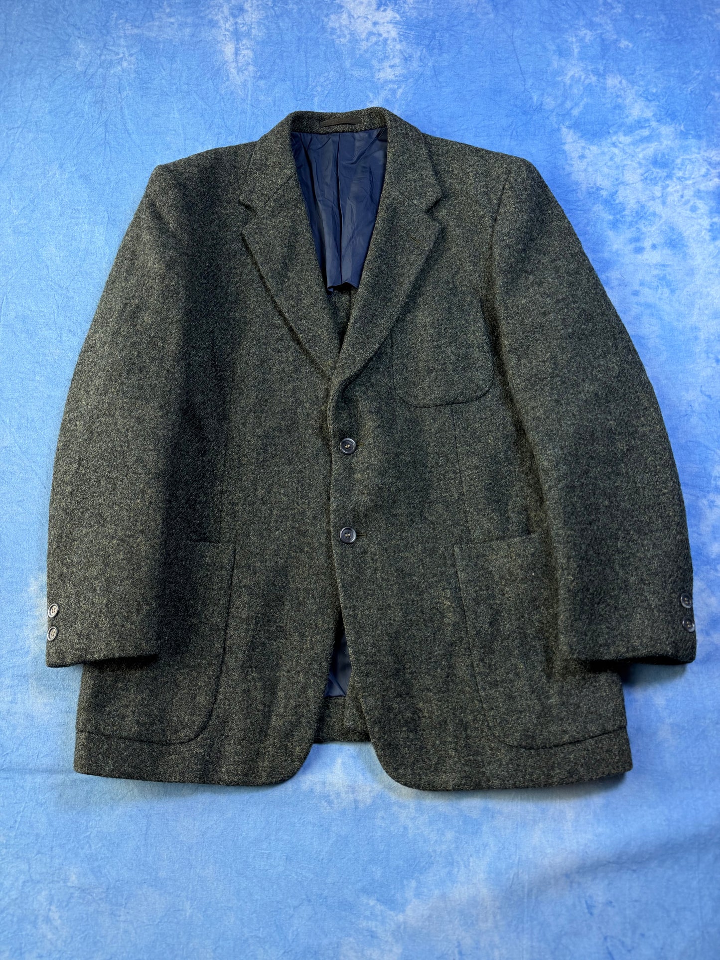 Marynarka Wełniana Harris Tweed 90s M