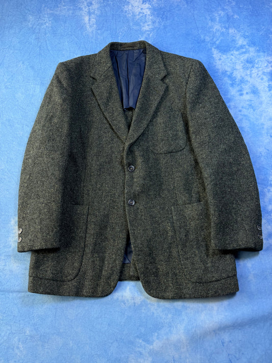 90s Harris Tweed Wool Blazer M