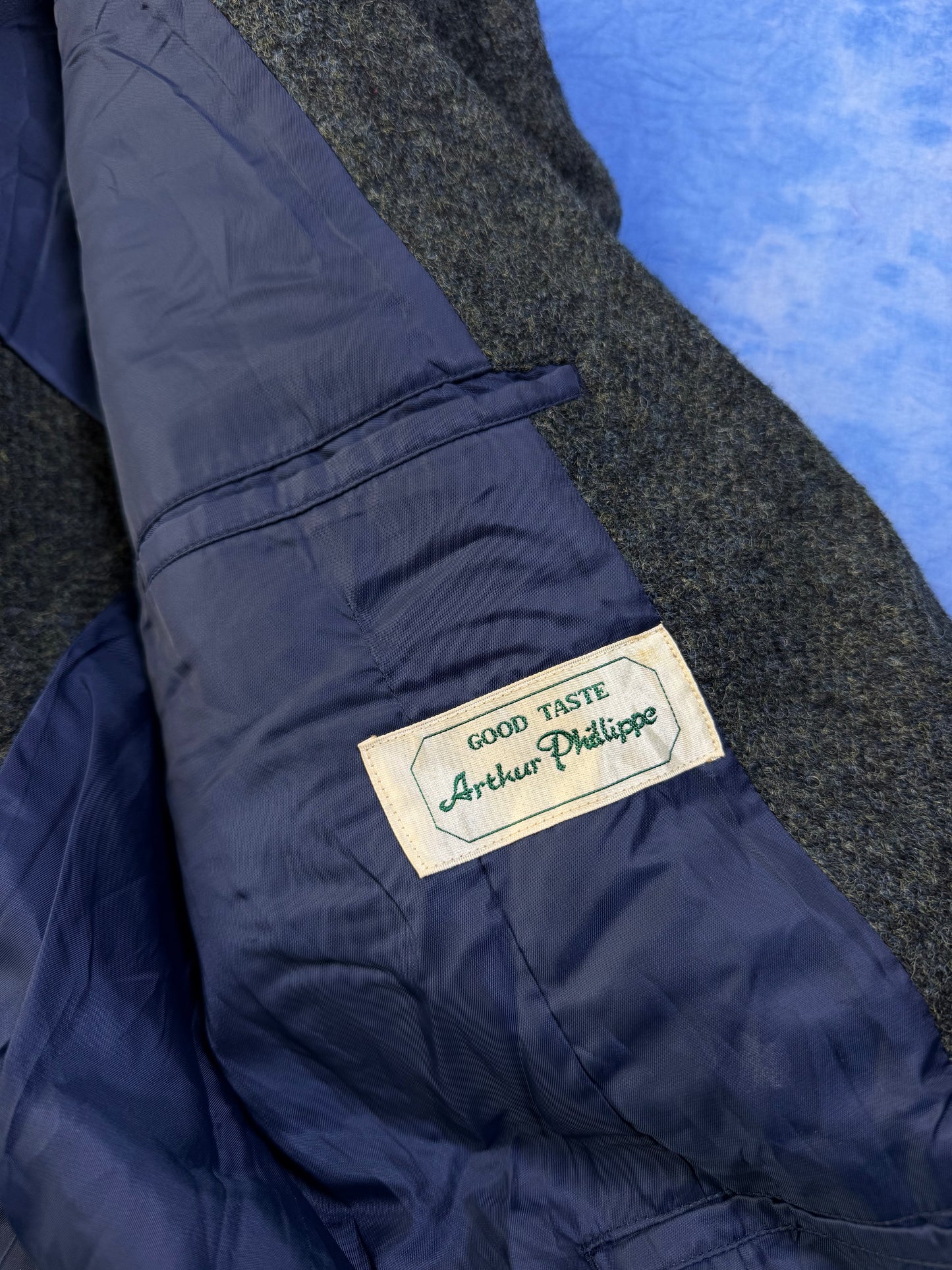 Marynarka Wełniana Harris Tweed 90s M