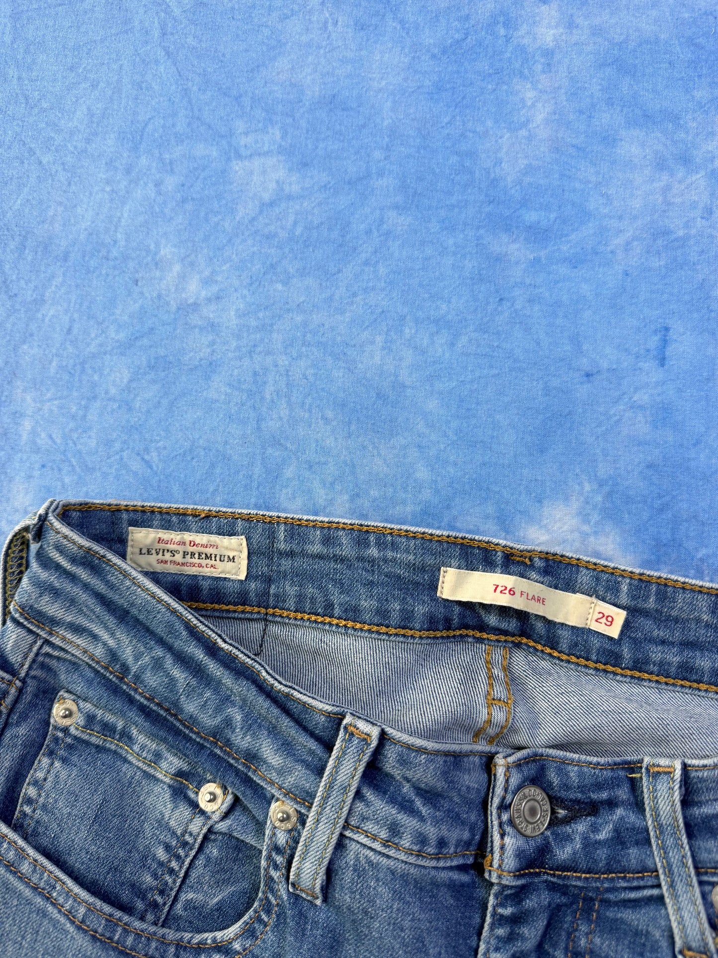 Damskie Jeansy Dzwony Levi's 726 Flare XS/S
