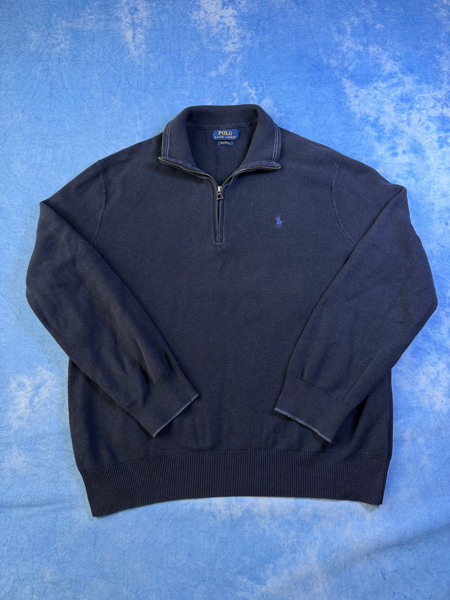 Sweterek Quarter Zip Polo Ralph Lauren Pima Cotton L
