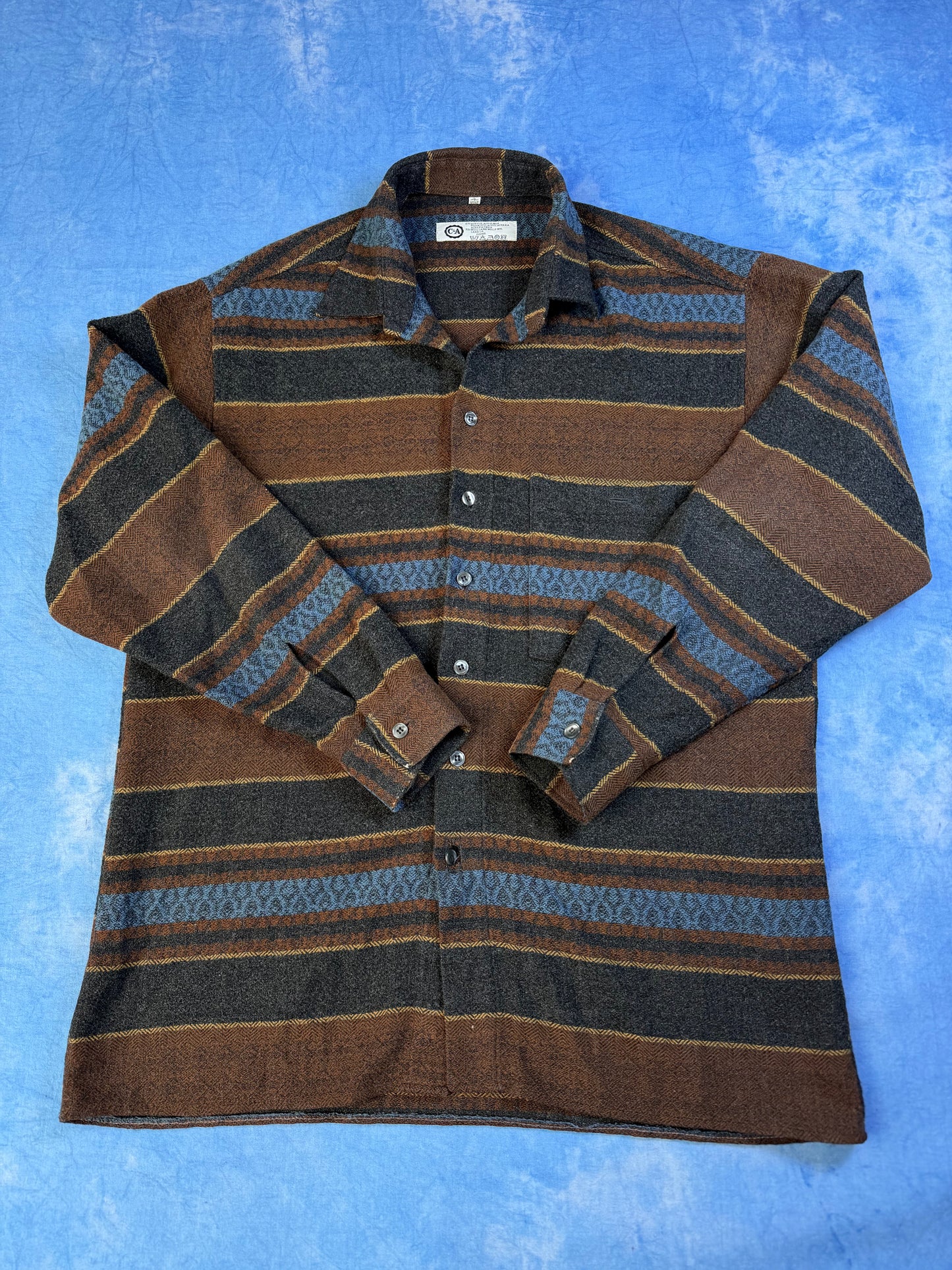 Koszula w Paski z Wełną C&A 90s XL
