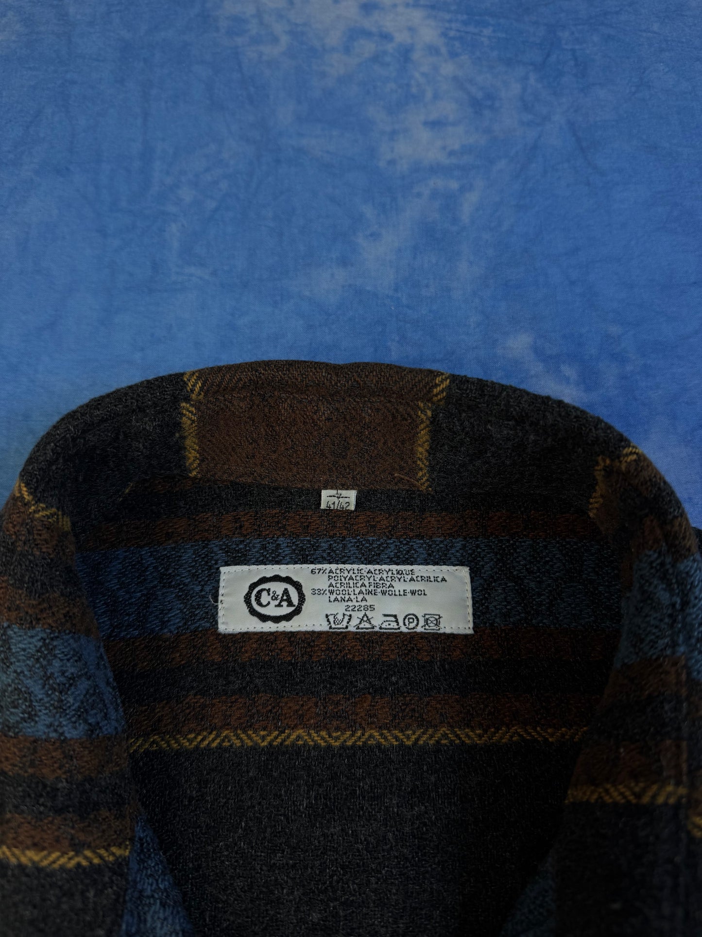 Koszula w Paski z Wełną C&A 90s XL