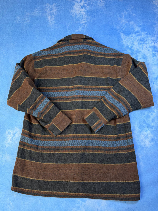 C&A 90s Striped Wool Shirt XL
