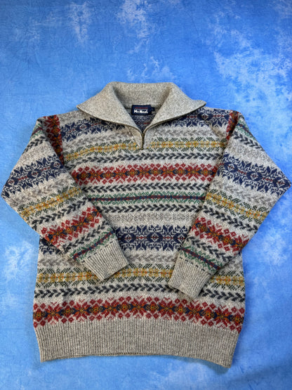 Sweterek w Paski Wełniany McNeal 90s L