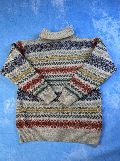 Sweterek w Paski Wełniany McNeal 90s L
