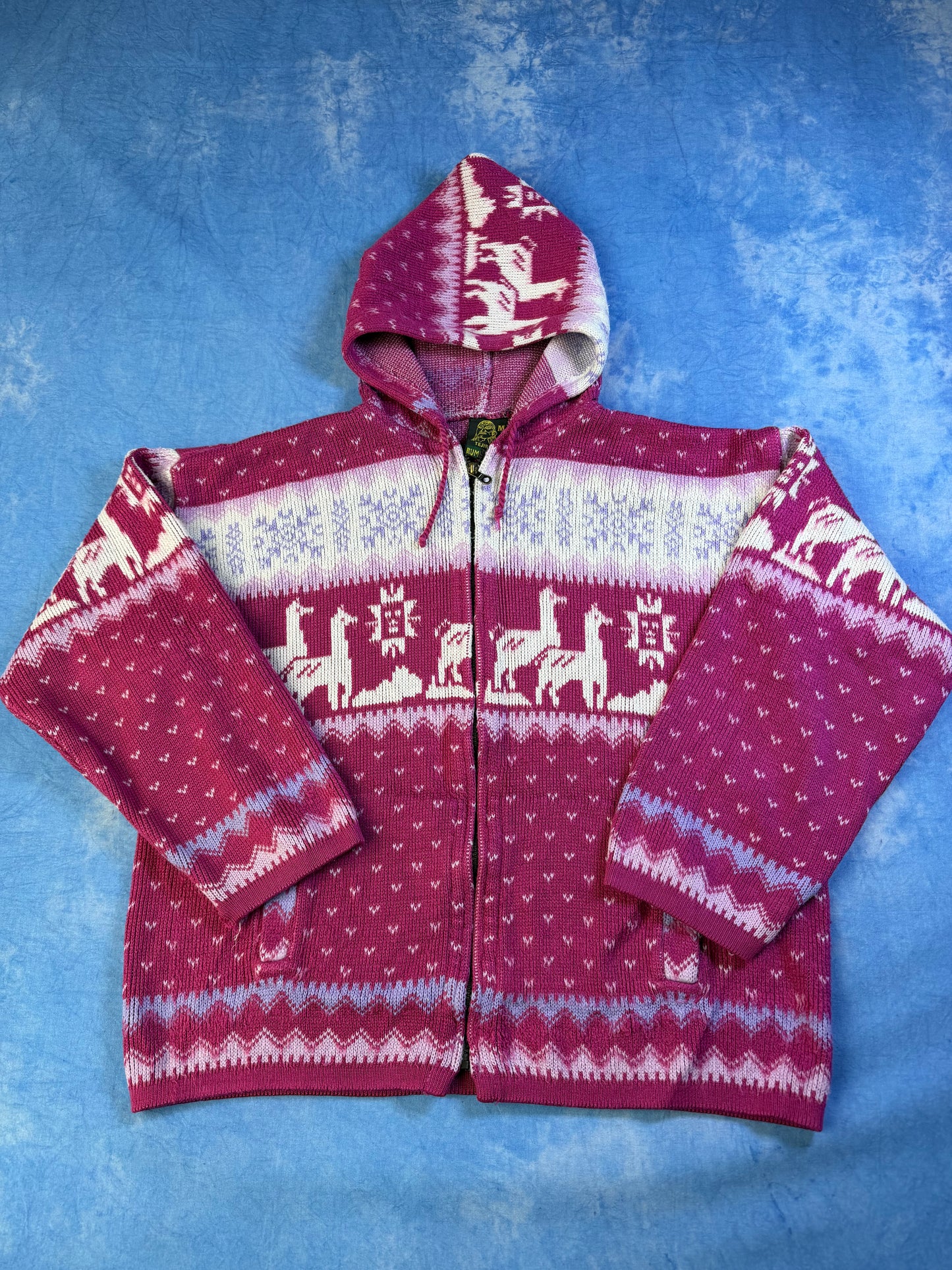 Tejidos Ruminahui Hand Made in Ecuador 90s Wool Sweater M
