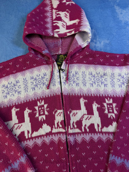 Tejidos Ruminahui Hand Made in Ecuador 90s Wool Sweater M