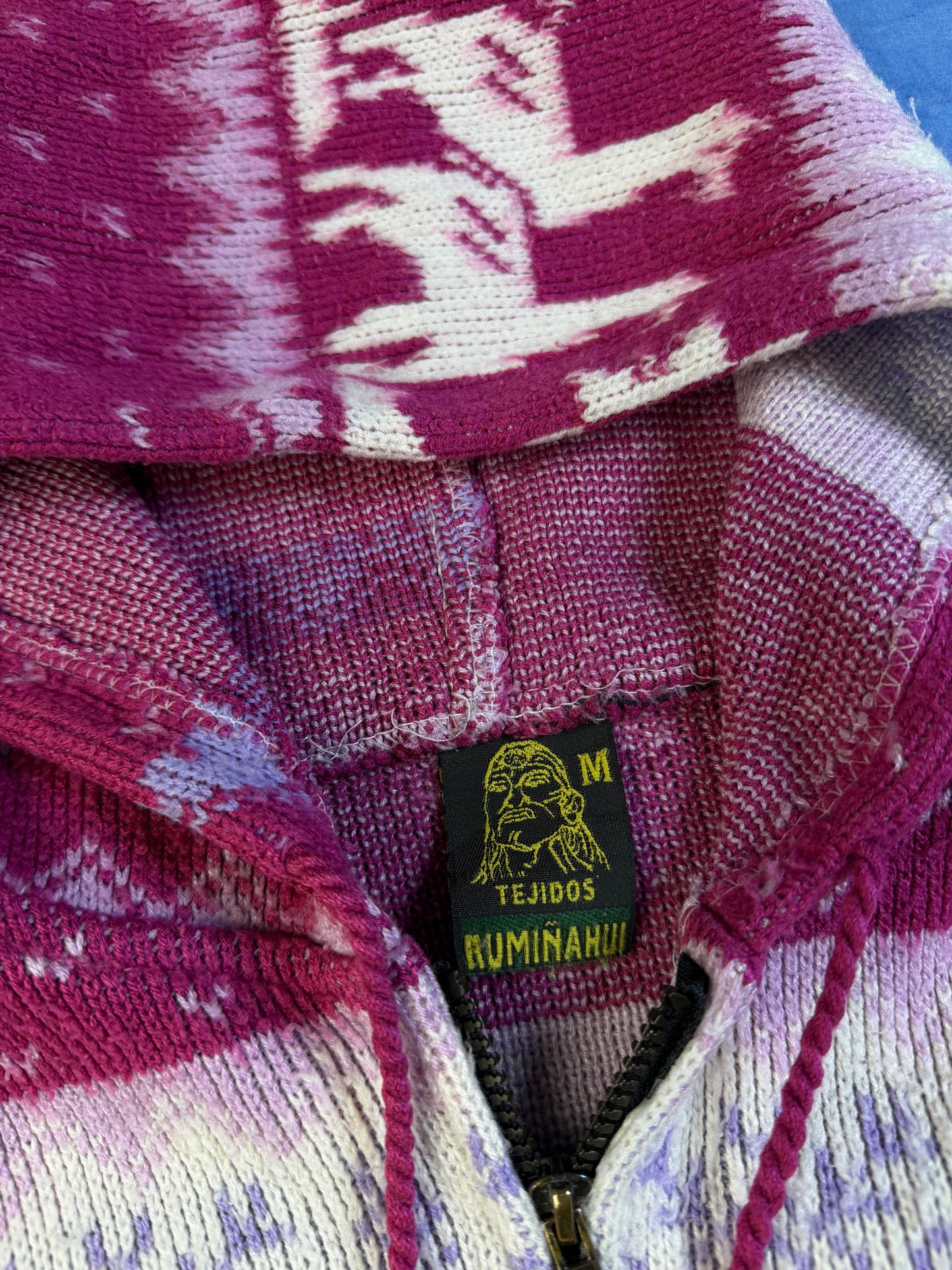 Tejidos Ruminahui Hand Made in Ecuador 90s Wool Sweater M