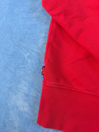 Zip Bluza z Kapturem Levi's Czerwona 2009 XL