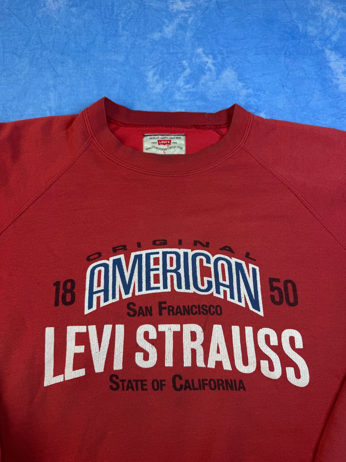 Bluza Levi's Czerwona 90s L/XL