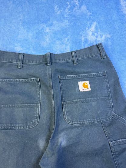 Spodnie Carhartt Single Knee Niebieskie M/L