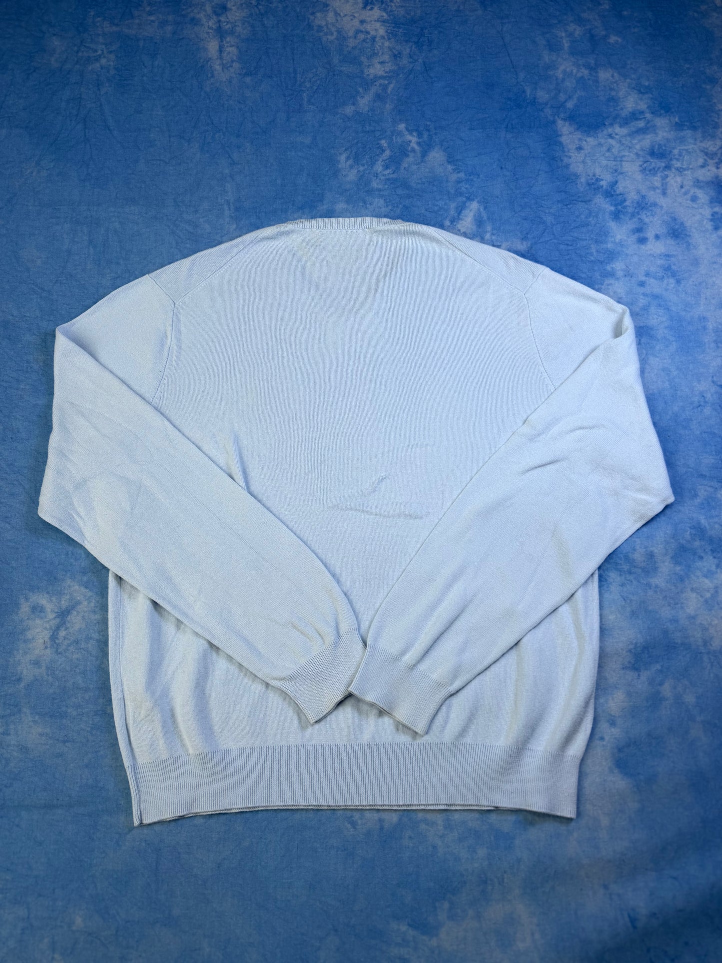 Sweterek Polo Ralph Lauren Pima Cotton Baby Blue 90s L