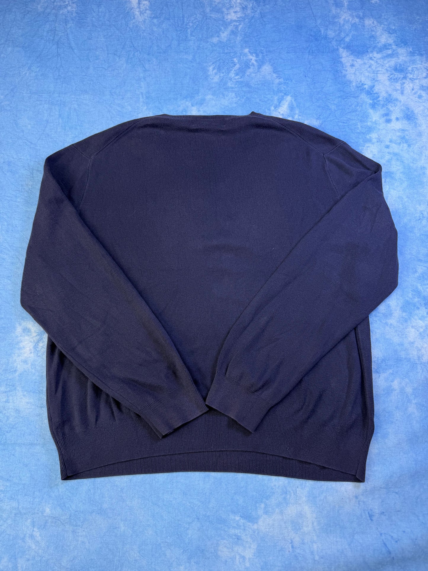 Sweterek Polo Ralph Lauren Pima Cotton Granatowy 90s XL