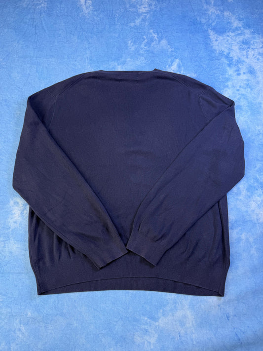 Sweterek Polo Ralph Lauren Pima Cotton Granatowy 90s XL