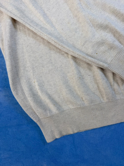 Sweterek Polo Ralph Lauren Pima Cotton Beżowy 90s L