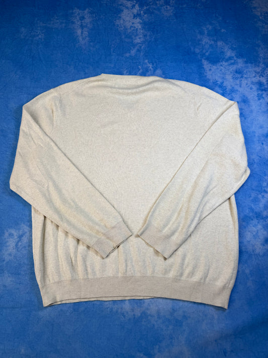 Sweterek Polo Ralph Lauren Pima Cotton Beżowy 90s L
