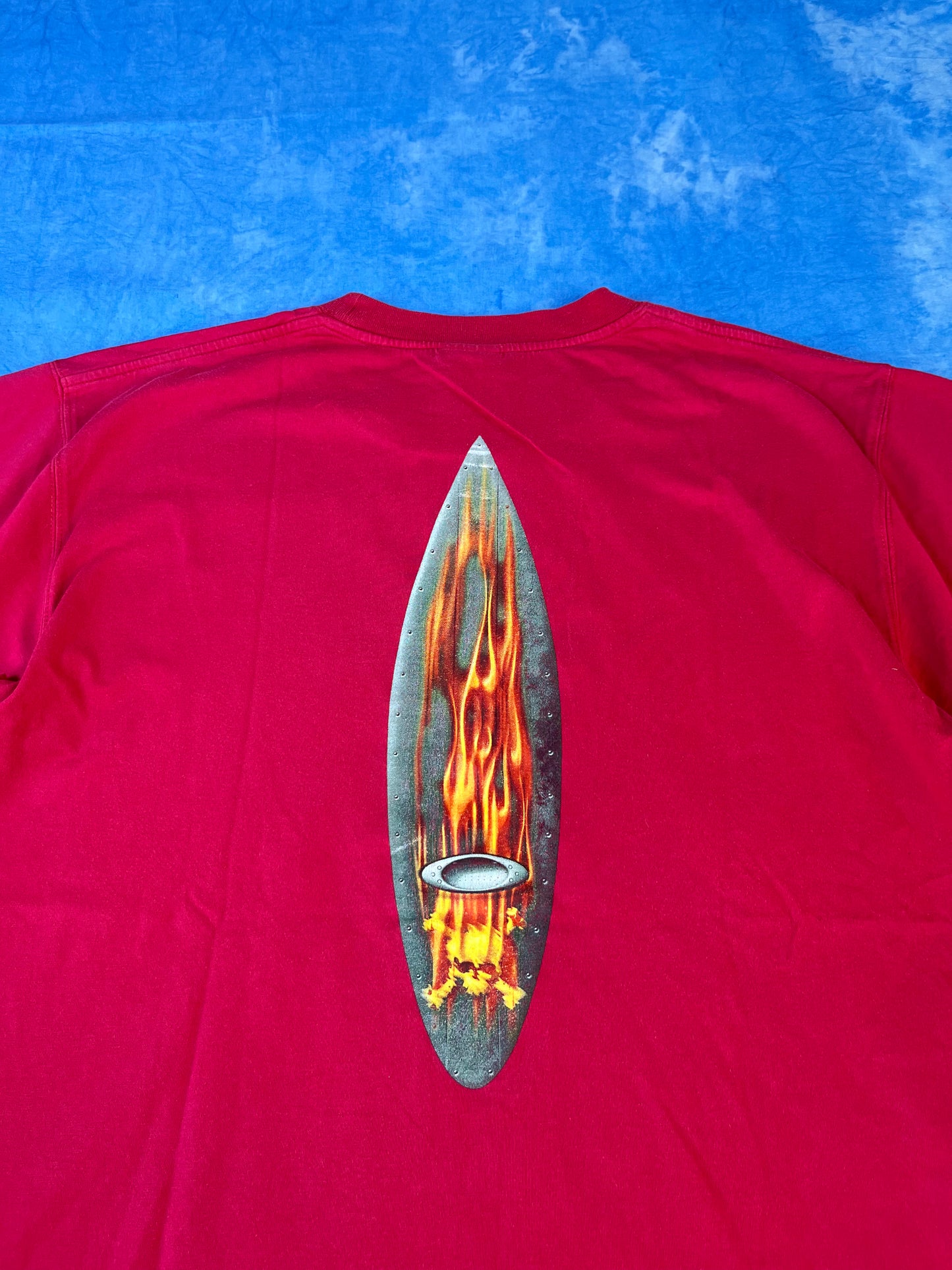 Koszulka Oakley Fire Skull Surfboard 00s L