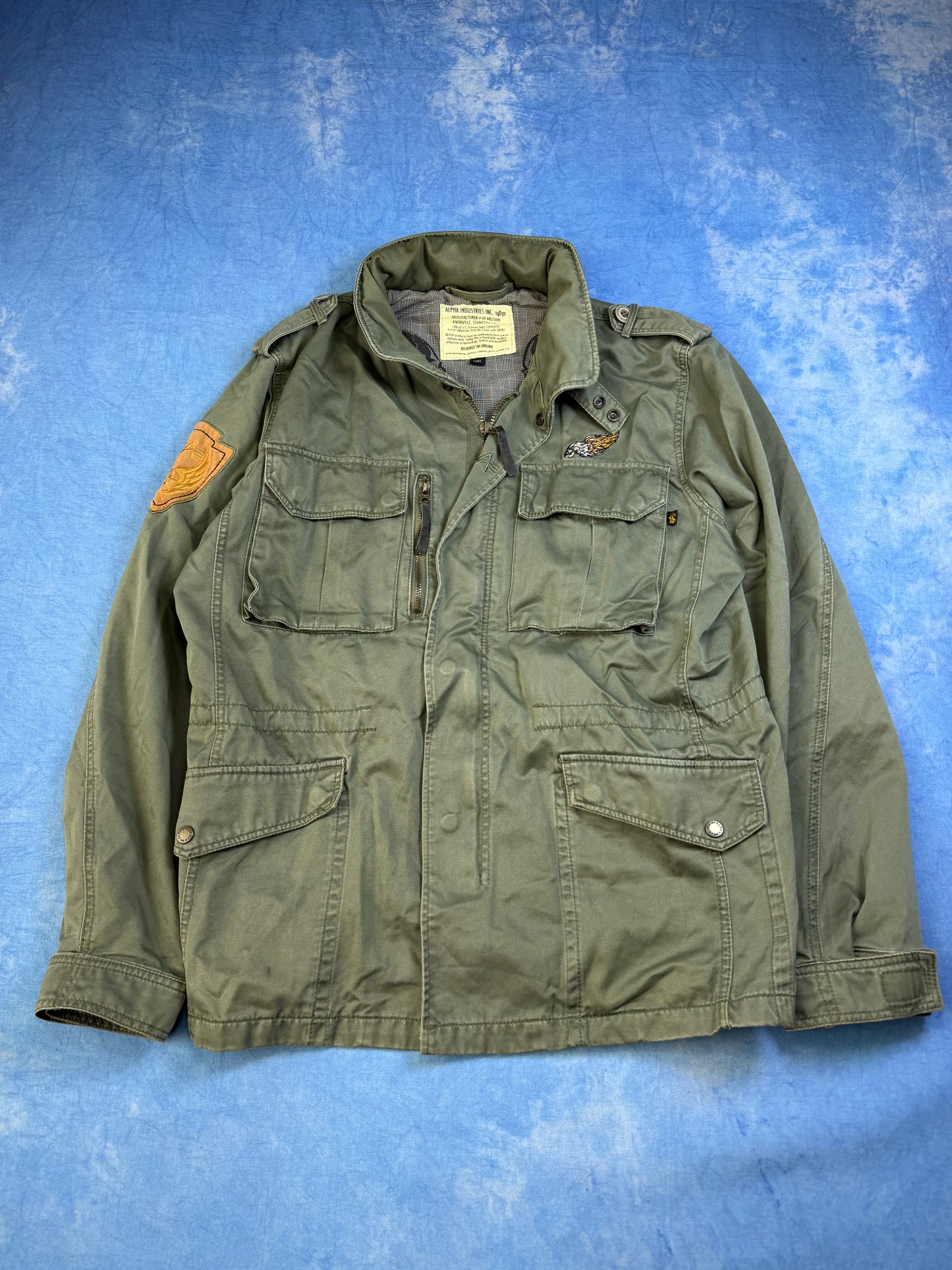 Kurtka Alpha Industries M65 Skull Patch 2000s S