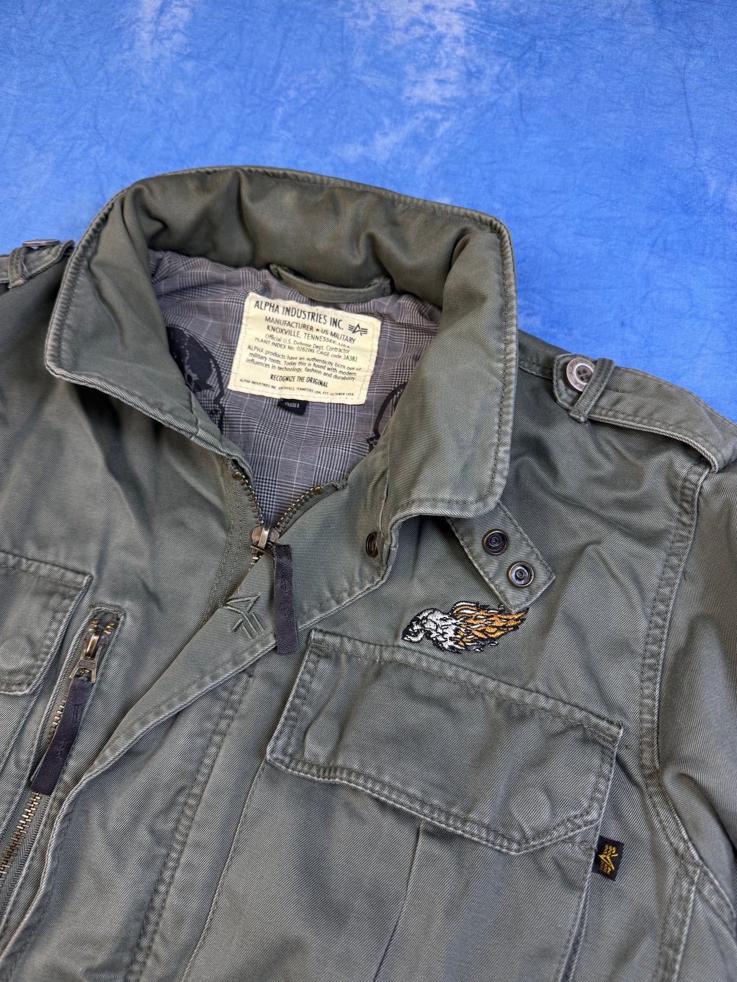 Kurtka Alpha Industries M65 Skull Patch 2000s S