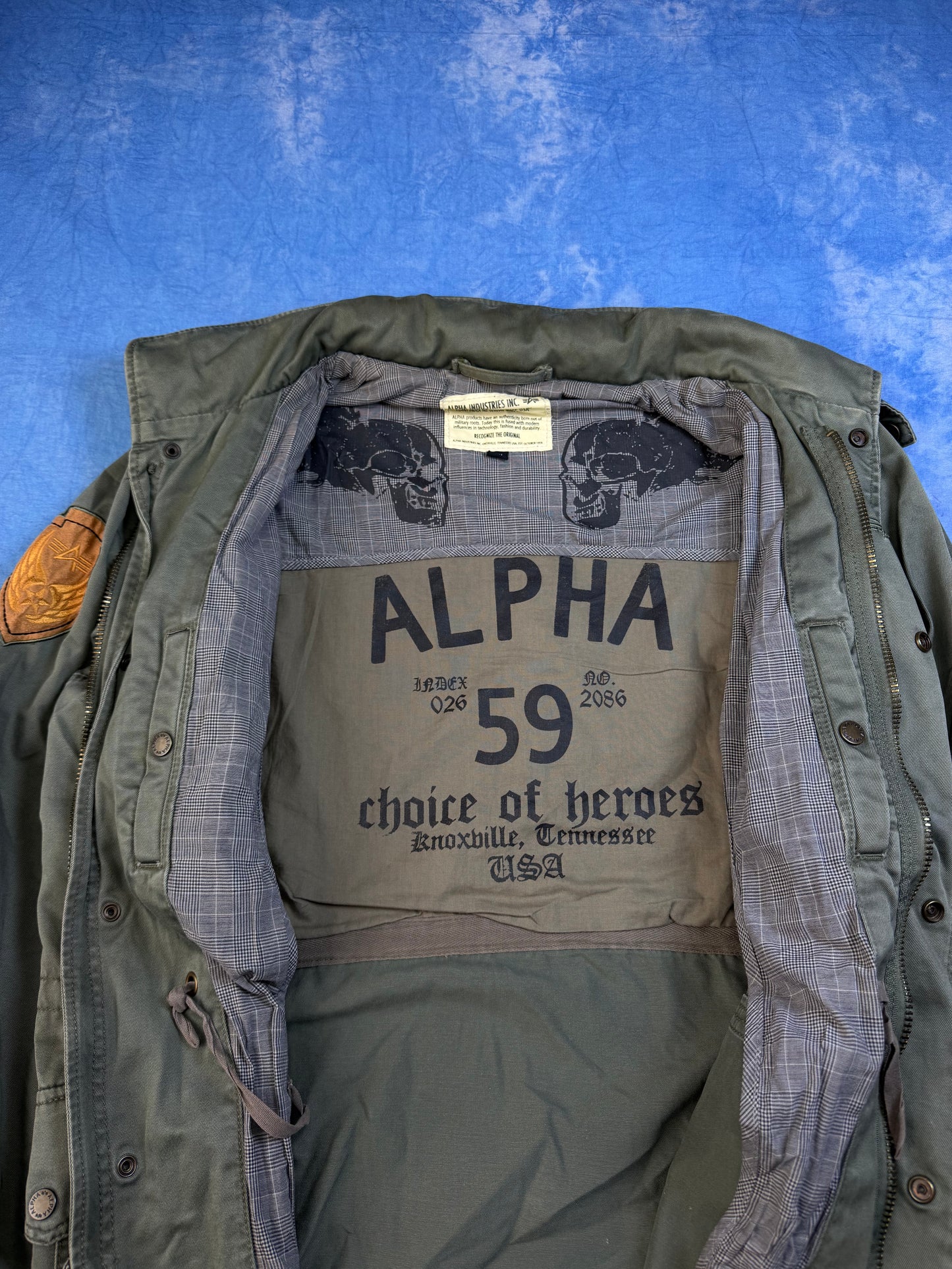 Kurtka Alpha Industries M65 Skull Patch 2000s S