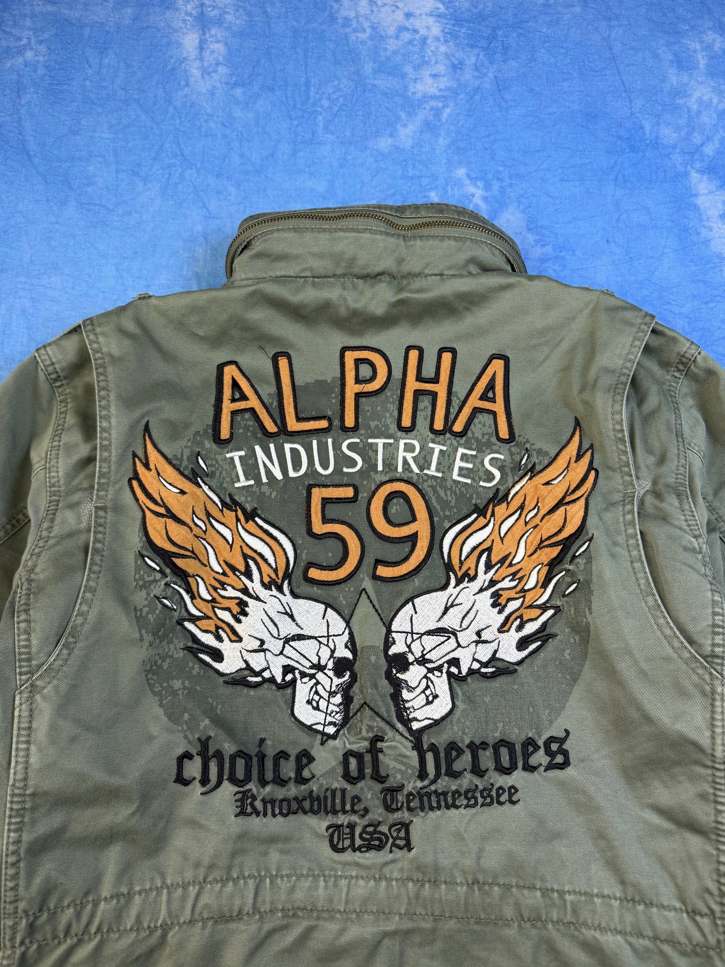 Kurtka Alpha Industries M65 Skull Patch 2000s S