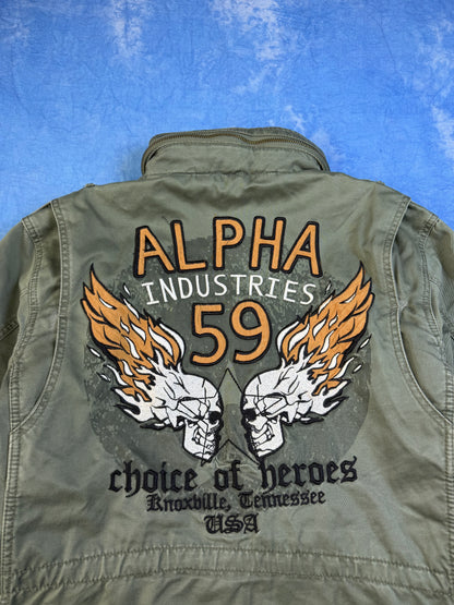 Kurtka Alpha Industries M65 Skull Patch 2000s S