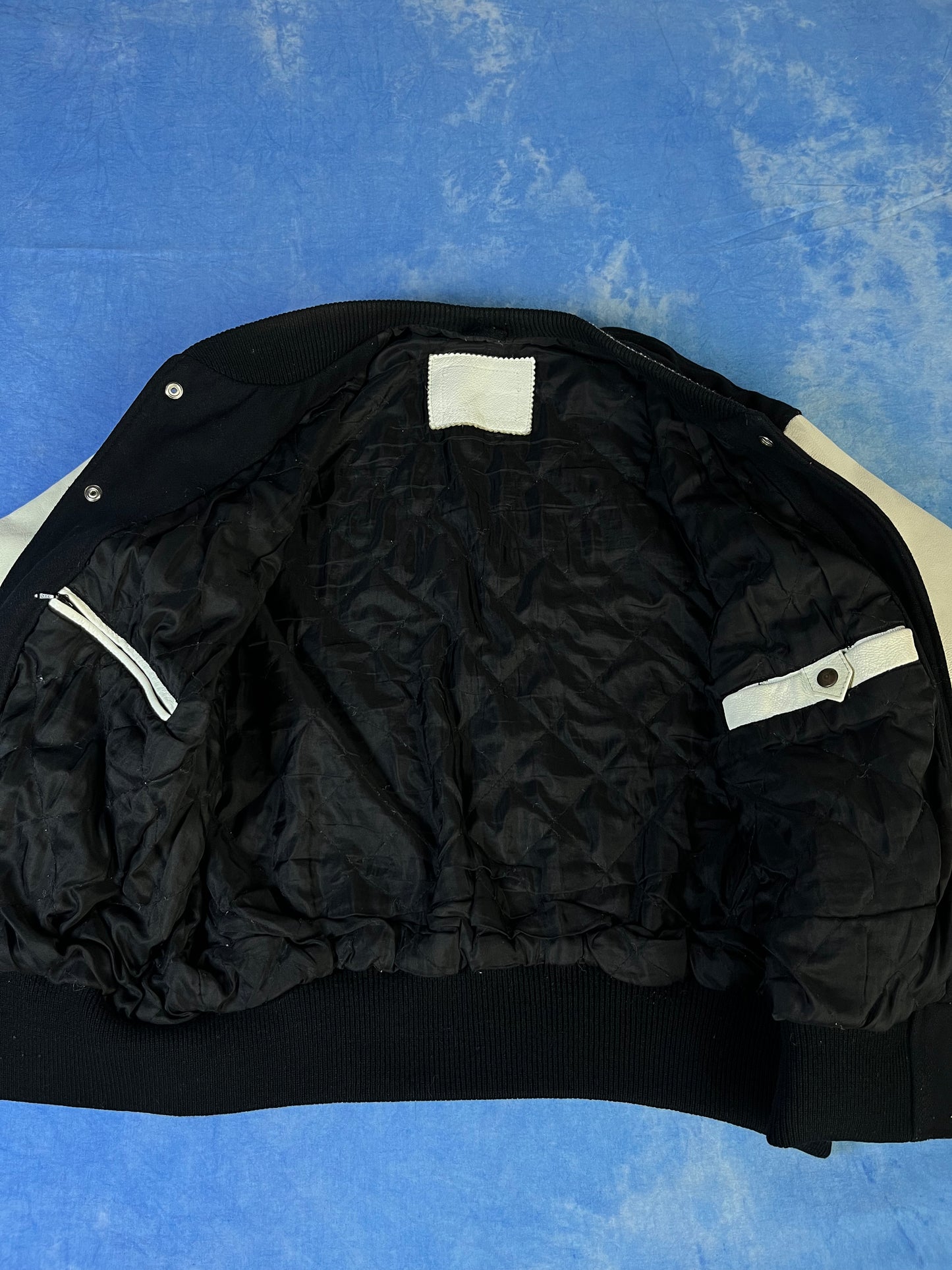 Kurtka Skórzana Bejsbolówka Uniwersytecka 90s XL
