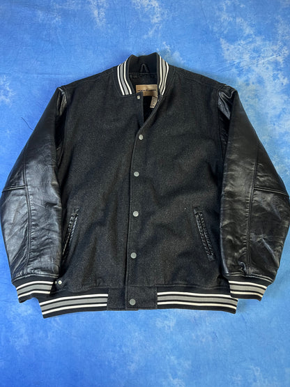 Kurtka Skórzano Wełniana Bejsbolówka Uniwersytecka Rocawear 00s XL