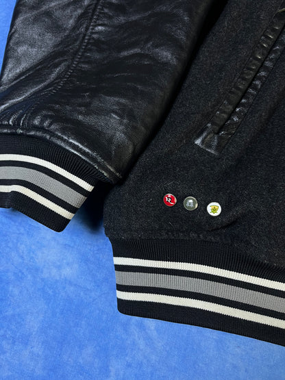 Kurtka Skórzano Wełniana Bejsbolówka Uniwersytecka Rocawear 00s XL