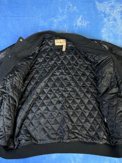 Kurtka Skórzano Wełniana Bejsbolówka Uniwersytecka Rocawear 00s XL