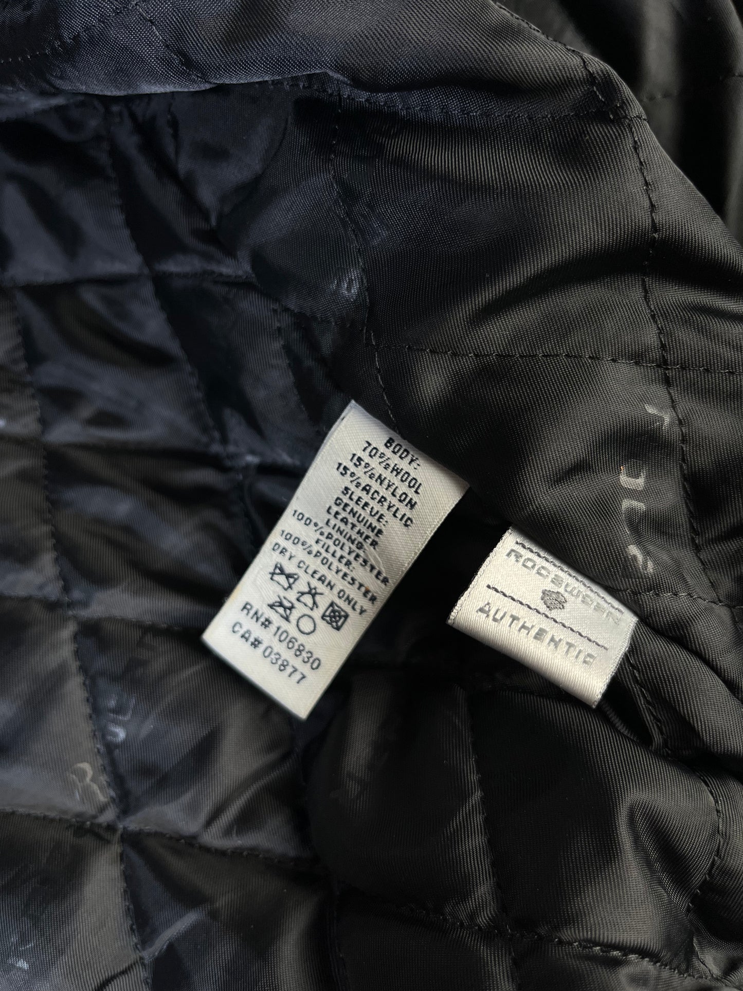 Kurtka Skórzano Wełniana Bejsbolówka Uniwersytecka Rocawear 00s XL