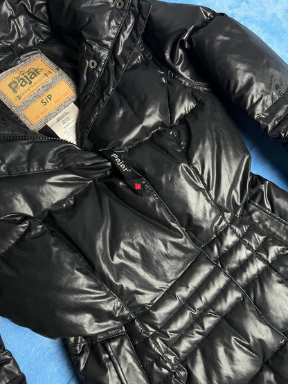 Damska Puchowa Parka Pajar z Futrem Jenota Chińskiego S