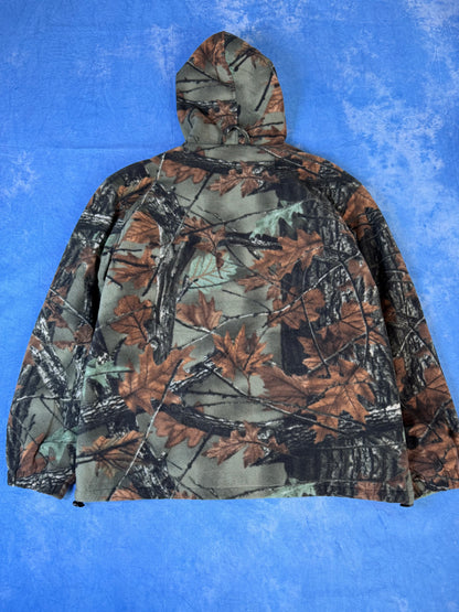 Kurtka Zip Polarowa Camo 2000s L