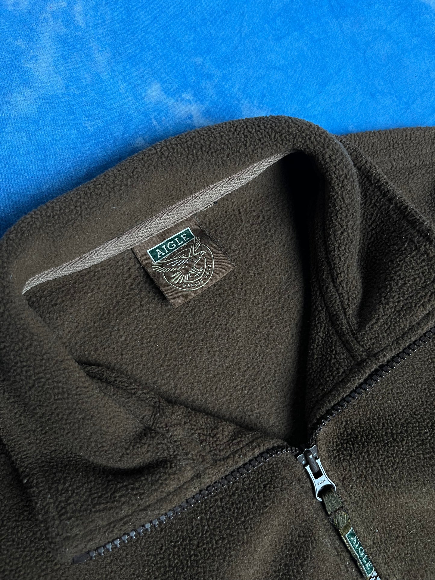 Bluza Quarter Zip Polarowa Aigle Konie 90s S