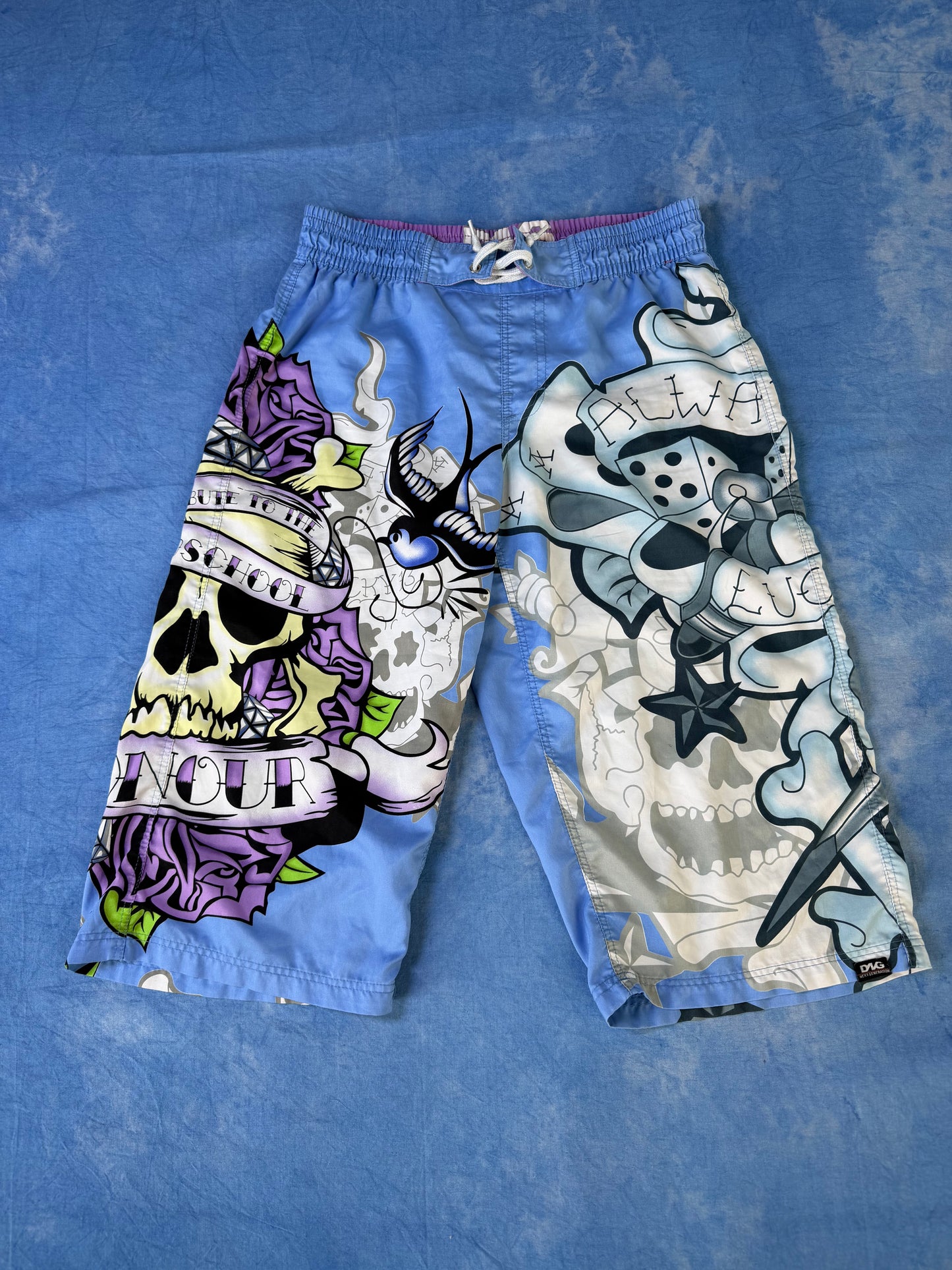 Spodenki Skulls & Tattoo 2000s S