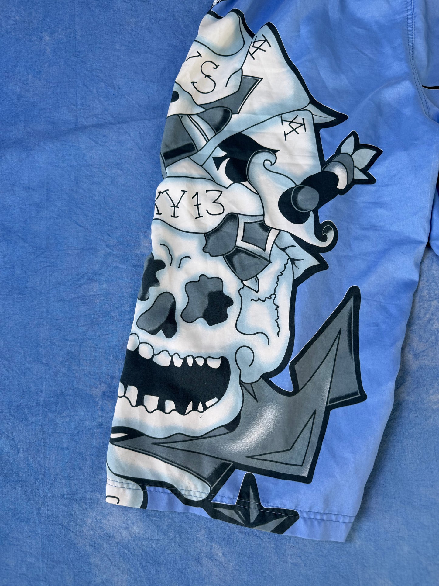 Spodenki Skulls & Tattoo 2000s S