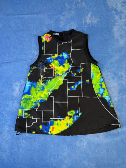 Kamizelka Jedwabna Prada Radar Heat Map S/S 2017 Runway XS/S