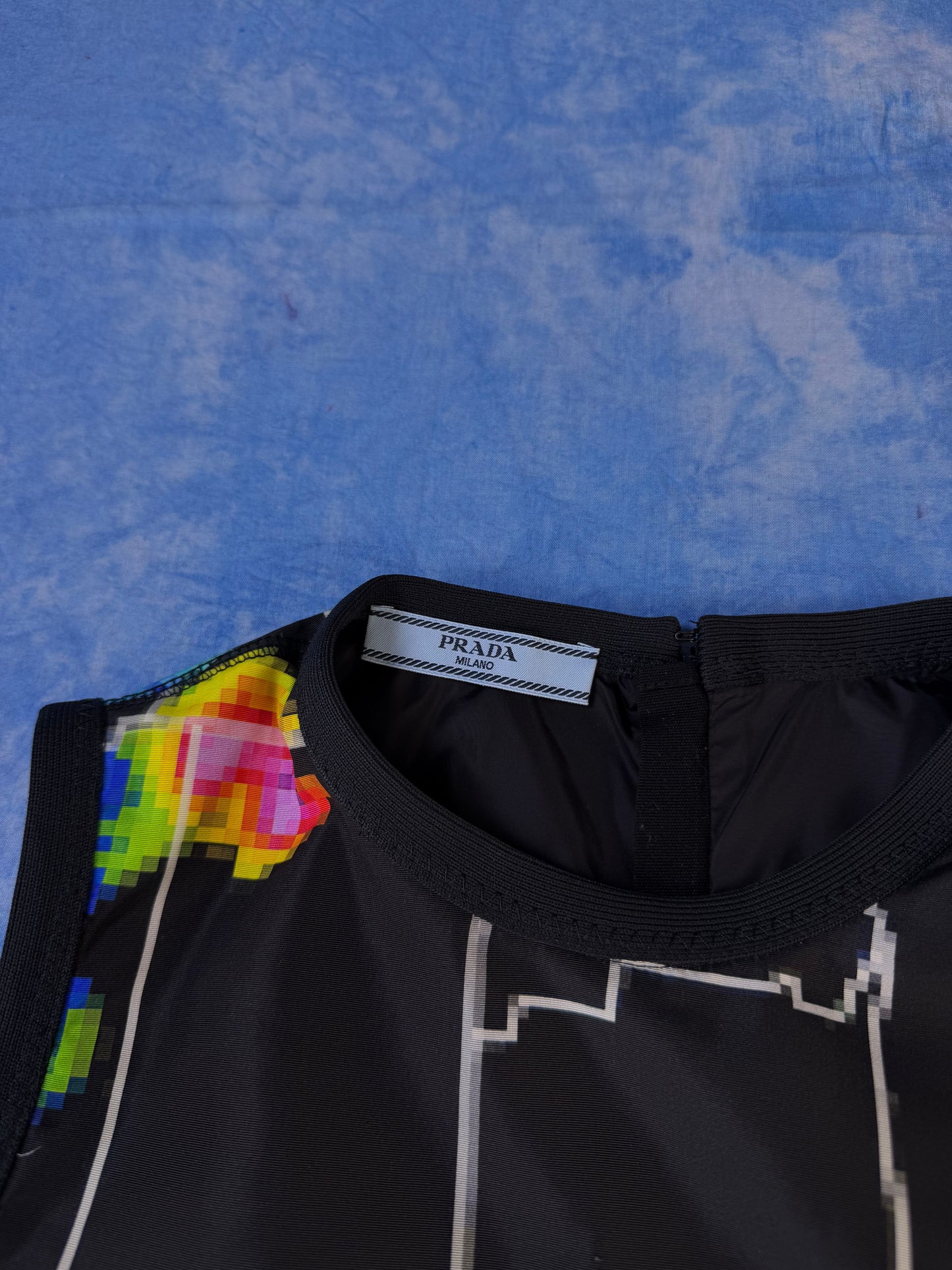Kamizelka Jedwabna Prada Radar Heat Map S/S 2017 Runway XS/S