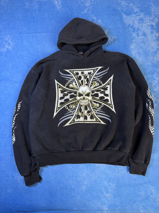 Bluza z Kapturem Cross & Skull 2000s XL