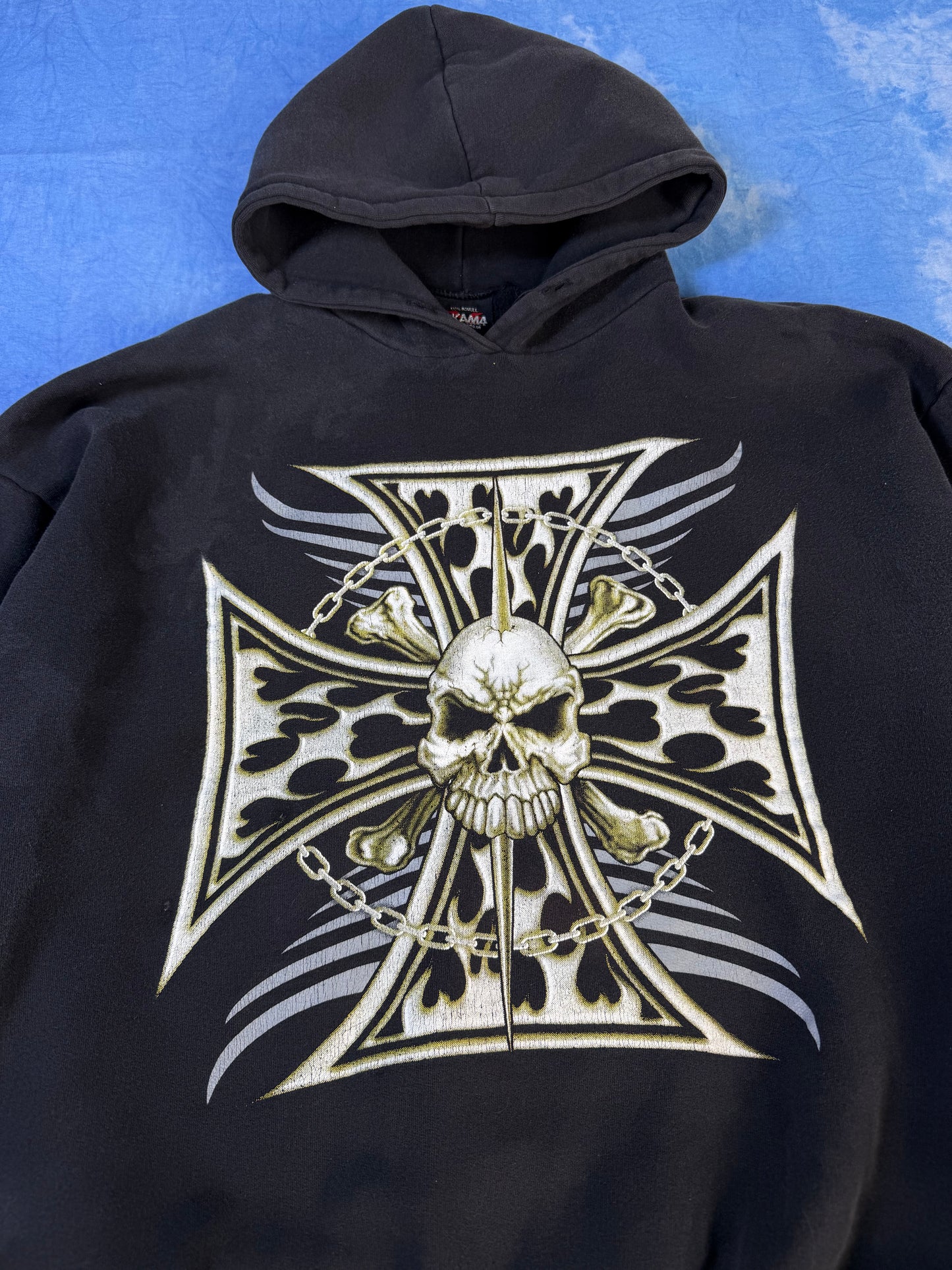 Bluza z Kapturem Cross & Skull 2000s XL