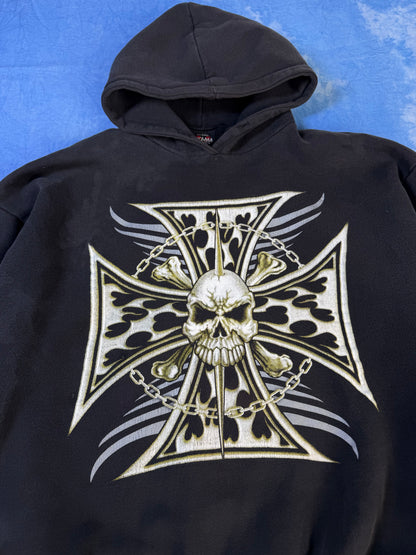 Bluza z Kapturem Cross & Skull 2000s XL