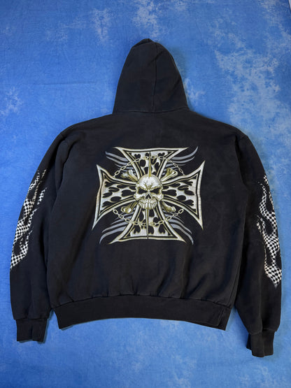 Bluza z Kapturem Cross & Skull 2000s XL