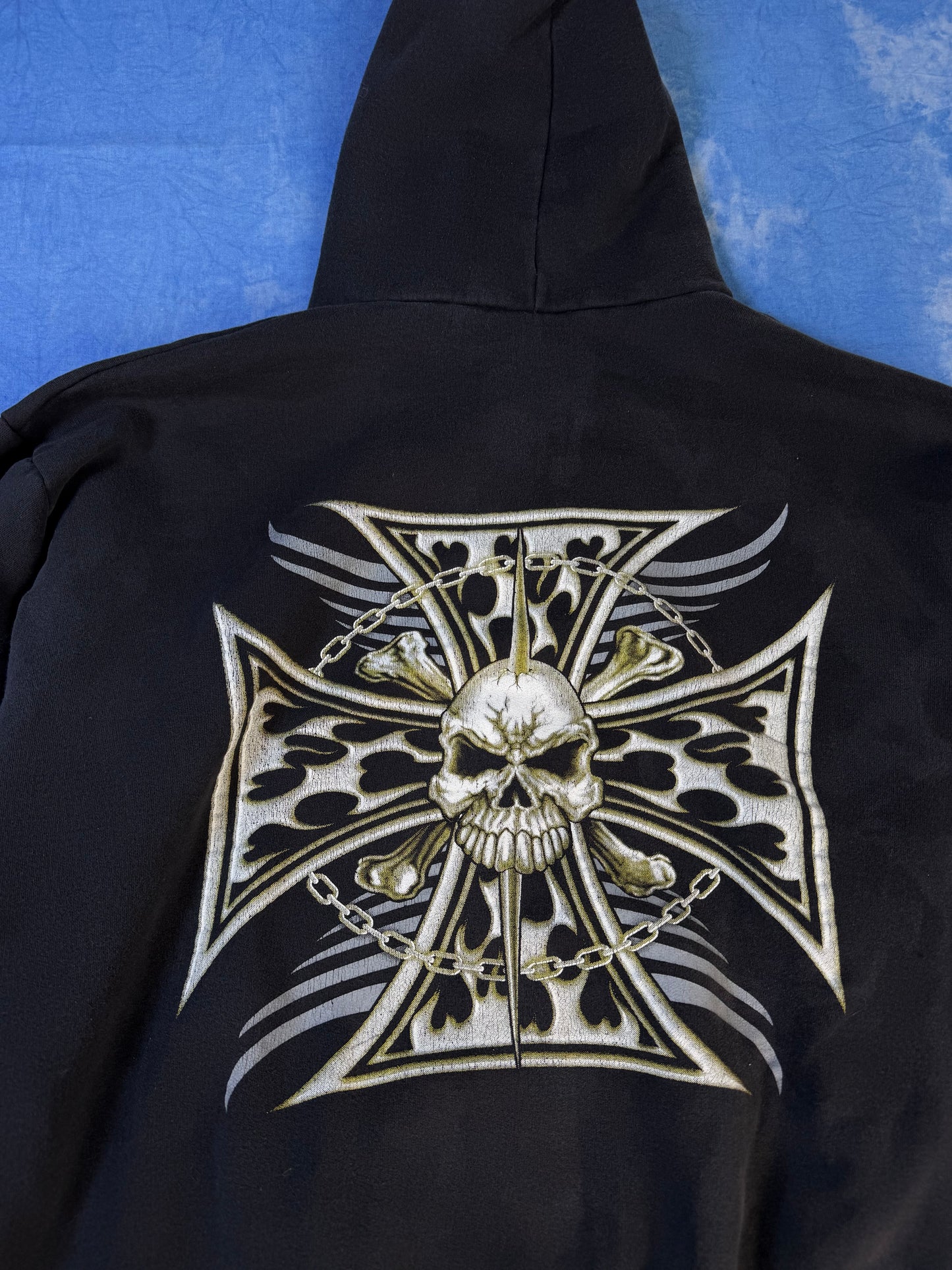 Bluza z Kapturem Cross & Skull 2000s XL