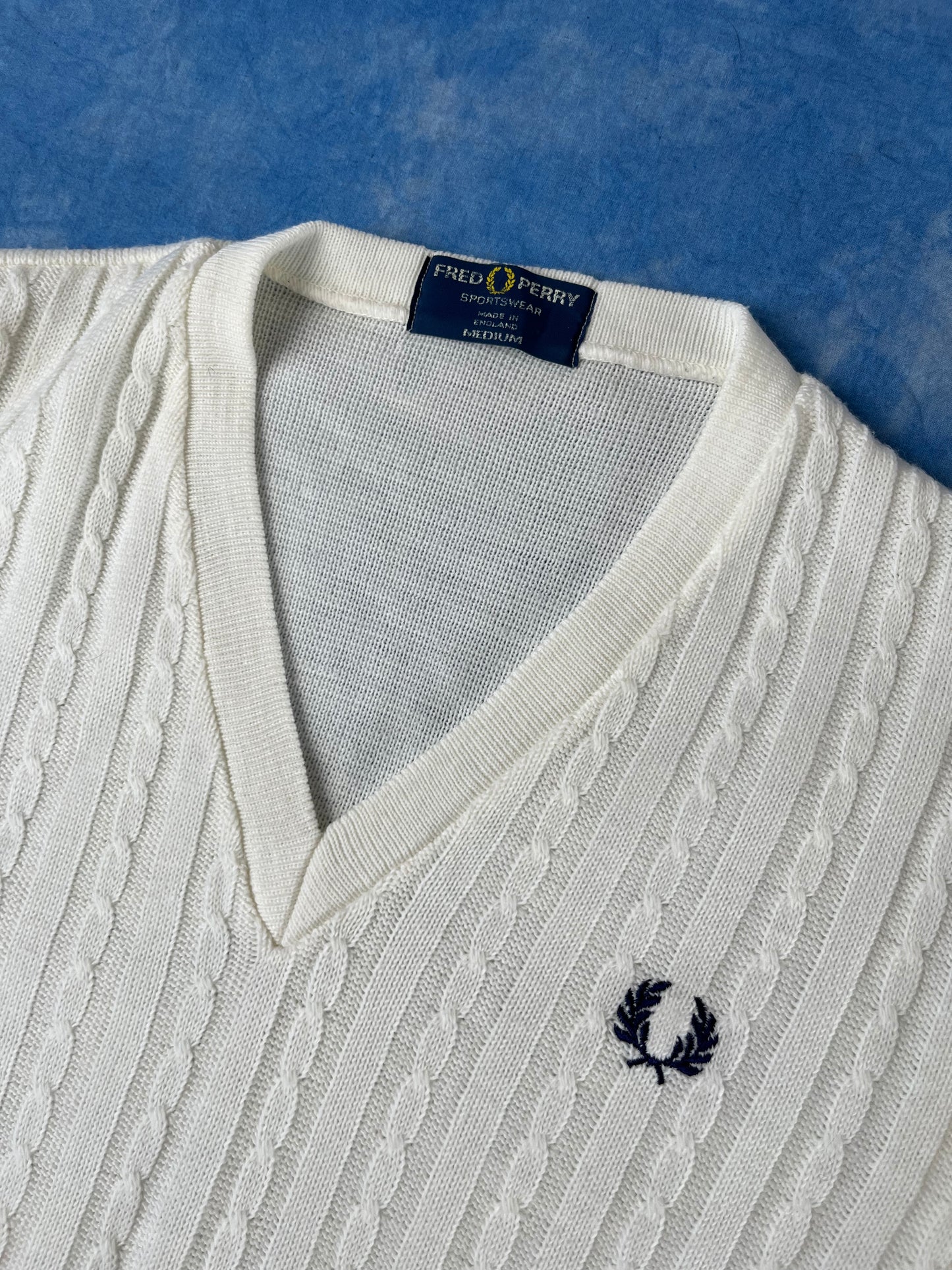 Sweterek Kamizelka Fred Perry Made in England 00s M