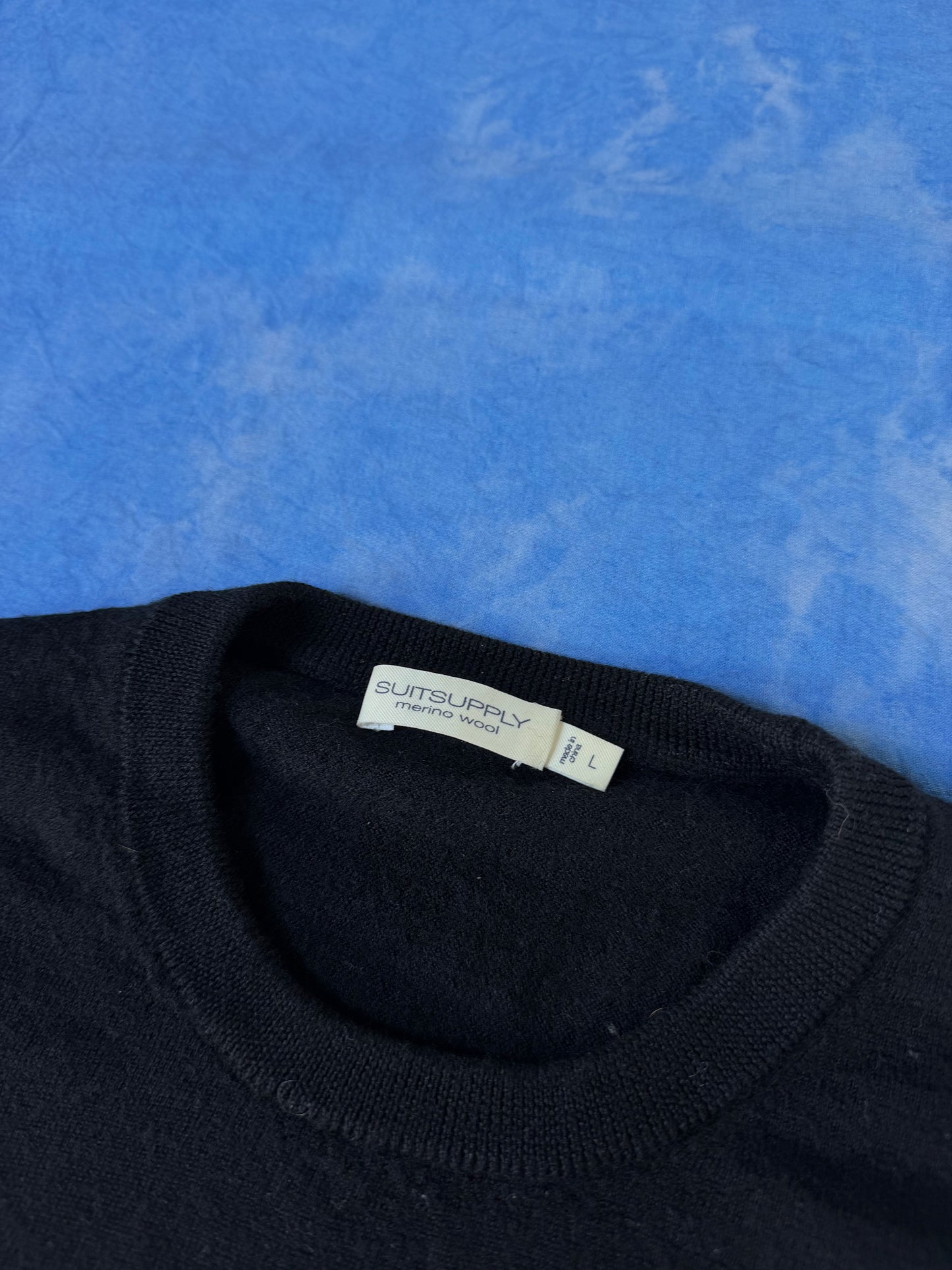 Sweterek z Wełny Merino Suitsupply L