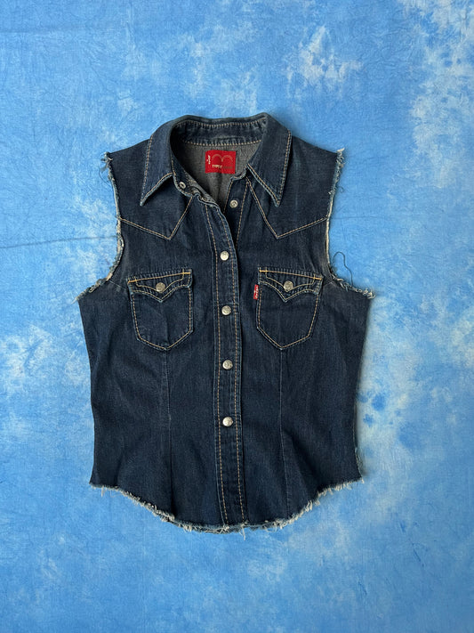 Damska Custom Jeansowa Koszula Levi's Type 1 Jeans 00s S