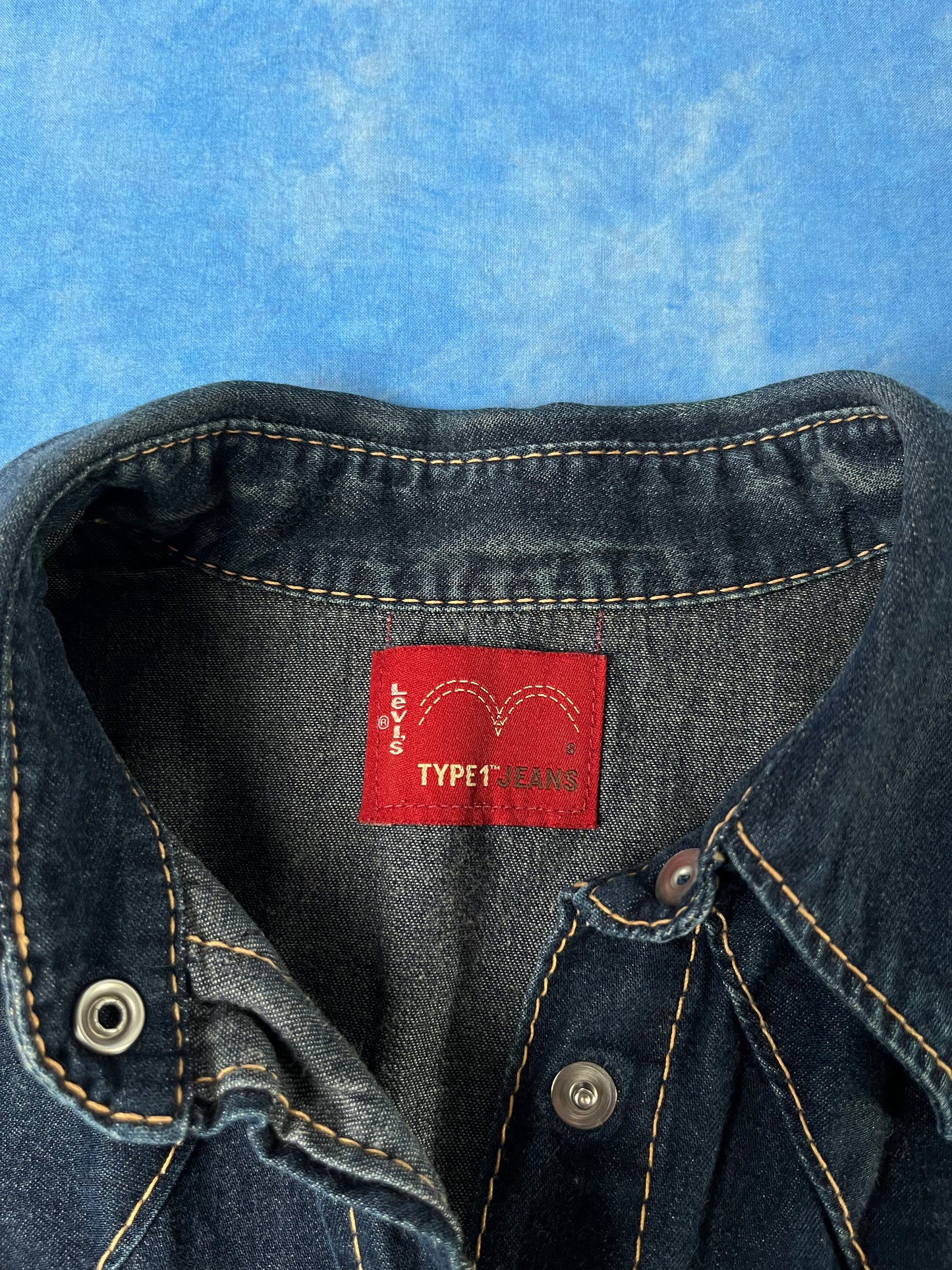 Damska Custom Jeansowa Koszula Levi's Type 1 Jeans 00s S