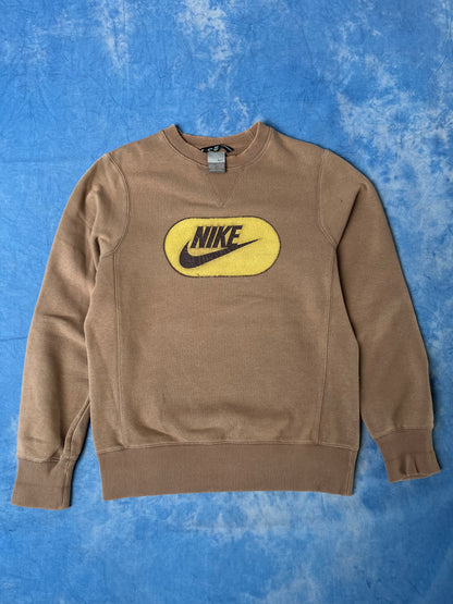 Brązowa Bluza Nike Logo 00s S/M