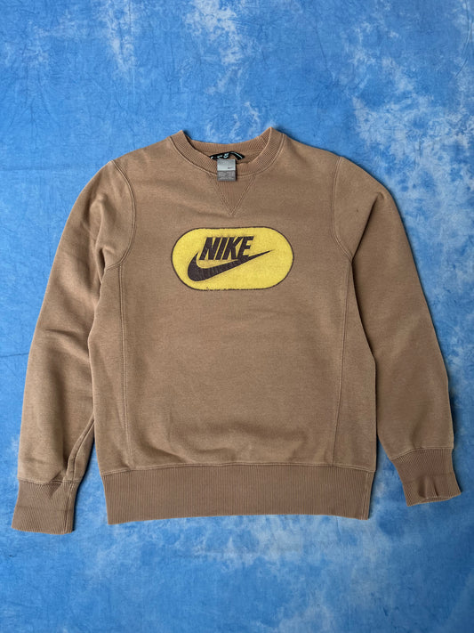 Brązowa Bluza Nike Logo 00s S/M